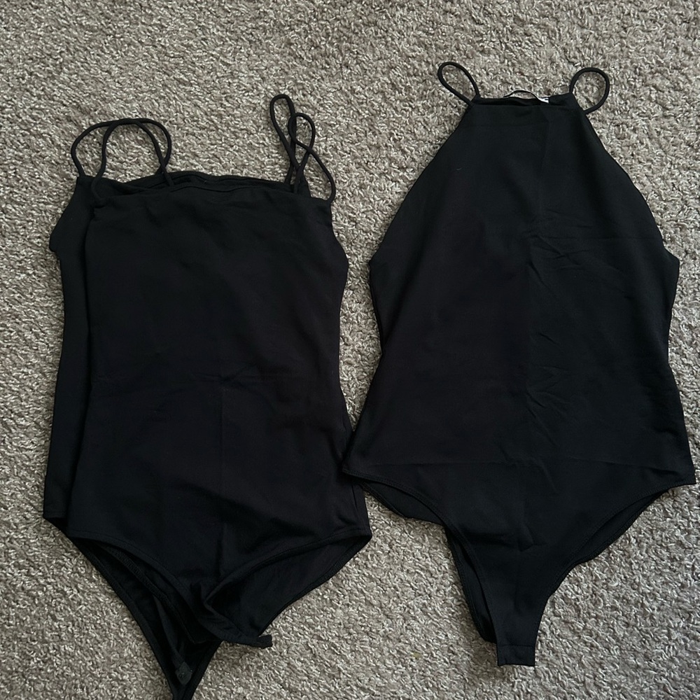 Zara Black Bodysuit Set